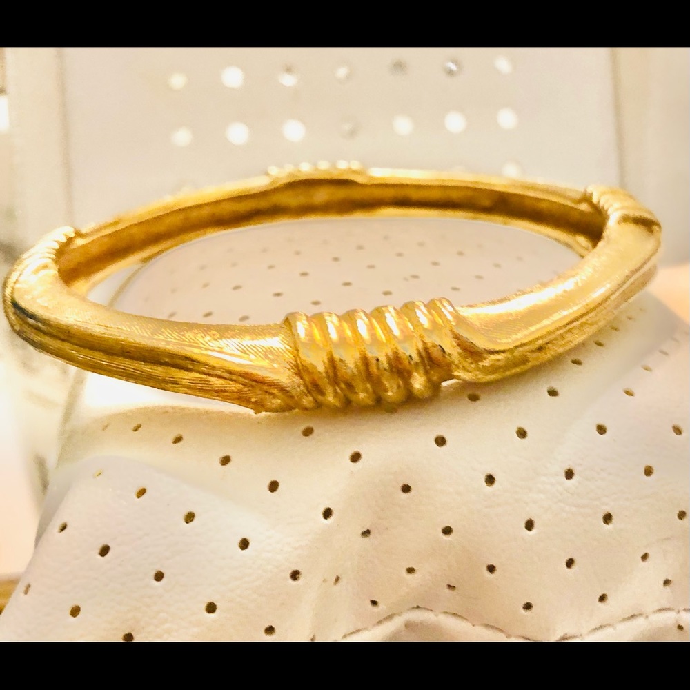 Rare 1970's Givenchy goldtone bangle